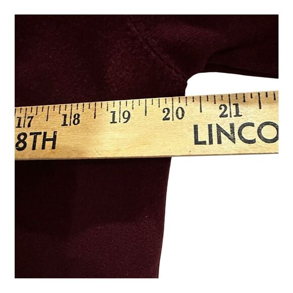Oxford University Hoodie Mens Small‎ Red Maroon Pullover Sweatshirt College Y2K - Picture 4 of 8